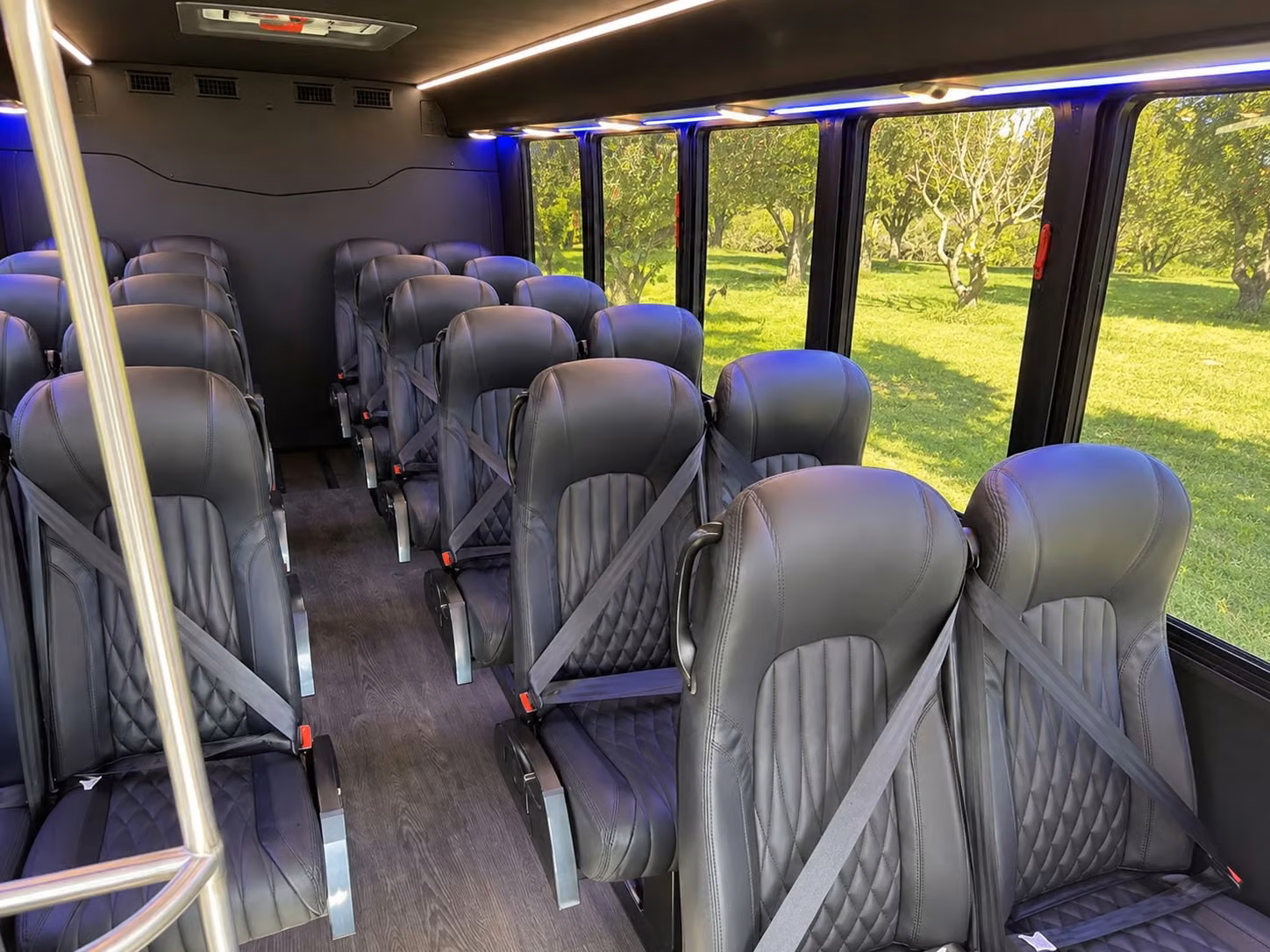 18 passenger minibus inside