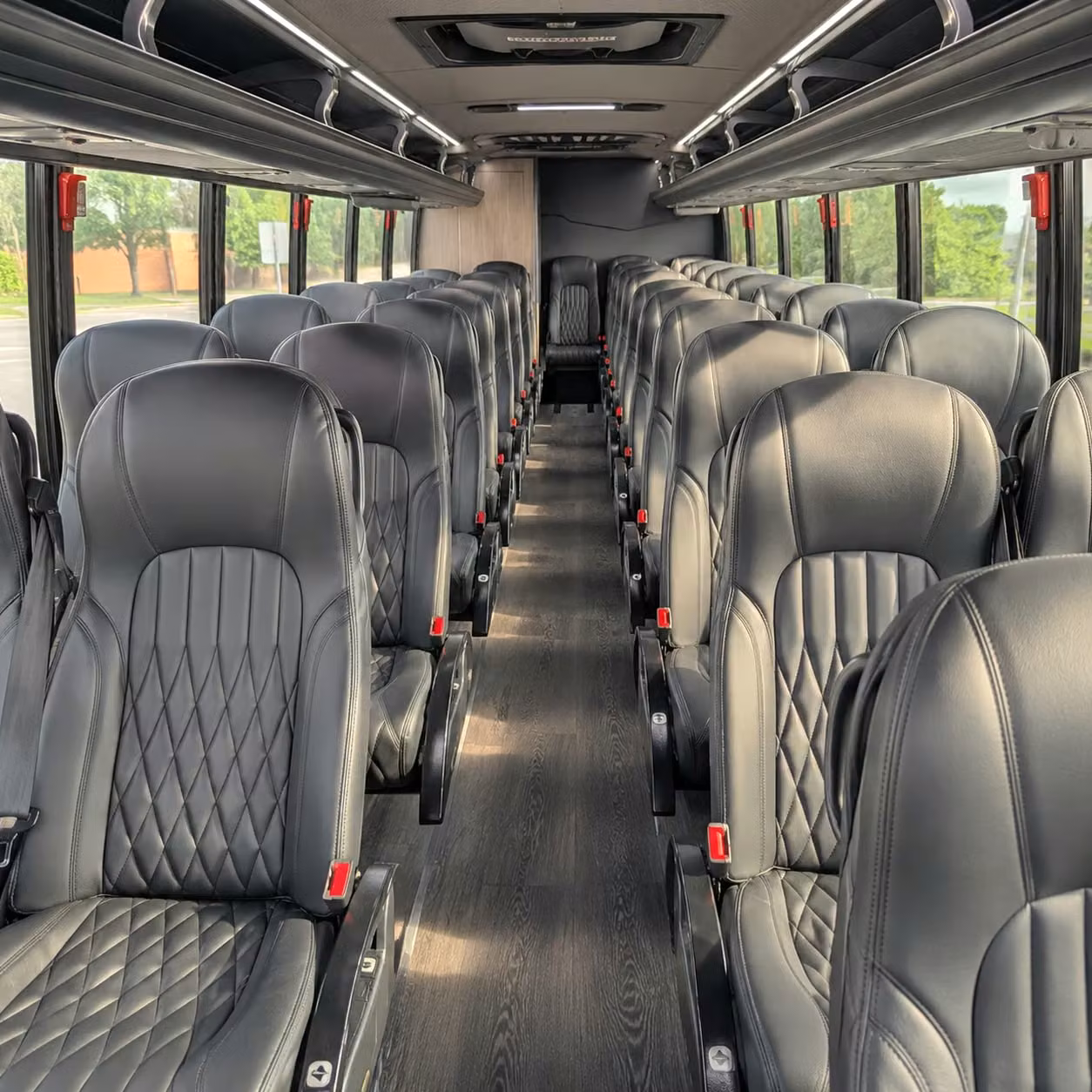 28 passenger minibus interior