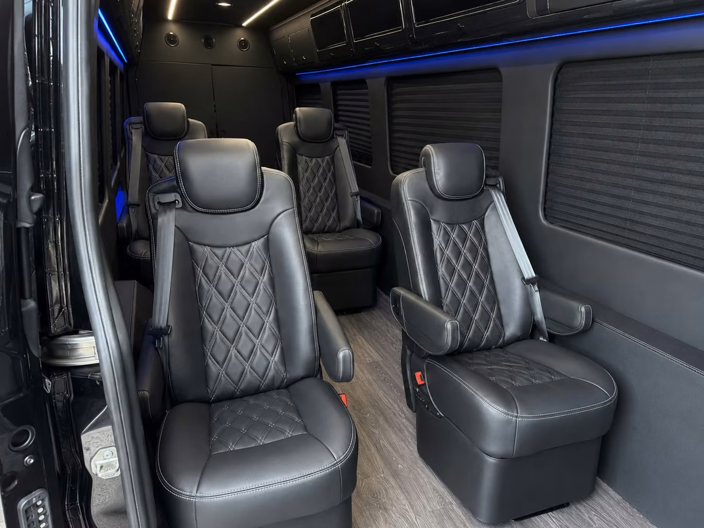 sprinter van with driver inside